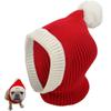 Dog Winter Hat Red Pet Christmas Winter Warm Knitted Hat for Small and Medium Dogs Puppy CatsRed S