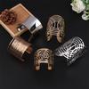 Chunky Wide Metal Bracelets For Women Open Cuff Exaggerated Cuff Bangles Trend Charm Arm Jewelry  Gifts