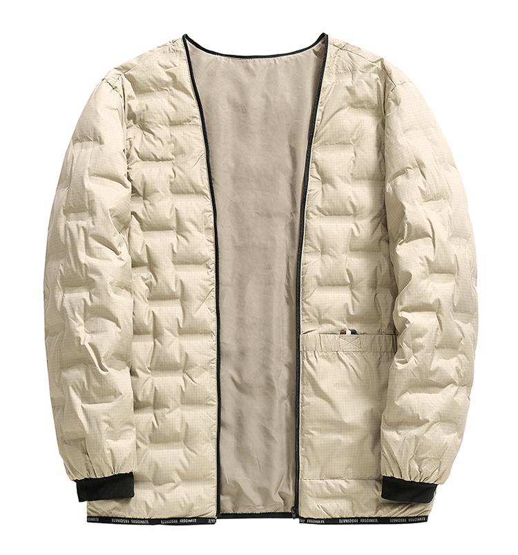 Мужская зимняя куртка с отстегивающейся подкладкой, 90% белый гусиный пух - Business Casual, Утепленная, Стиль для среднего возраста