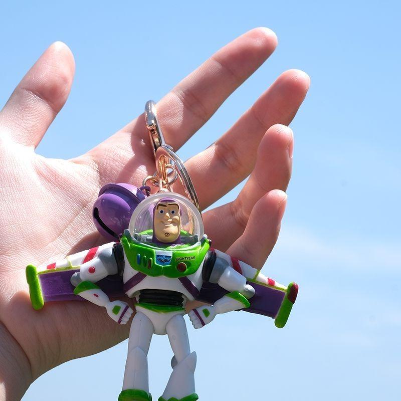 Toy Story Animation Peripherals Buzz Lightyear Keychain Cartoon Men's and Women's Backpack Charms Children's Model Toys Gifts