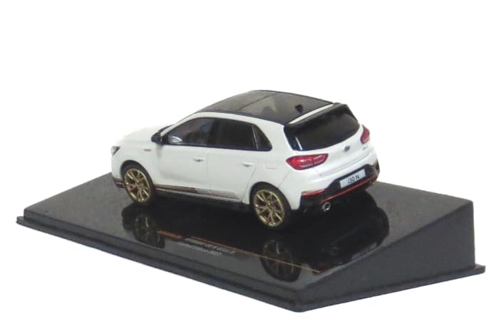 Ixo Hyundai I30 N 2022 Pearl White Finished Model 1/43 Drive-N