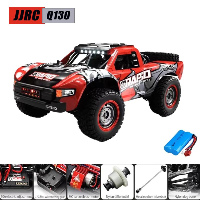 JJRC Q130 1:16 70 км/ч 4WD Радиоуправляемая машина со светом Бесколлекторный двигатель Машинки на пульте управления Высокоскоростной Дрифт Монстр-трак Игрушки для взрослых и детей