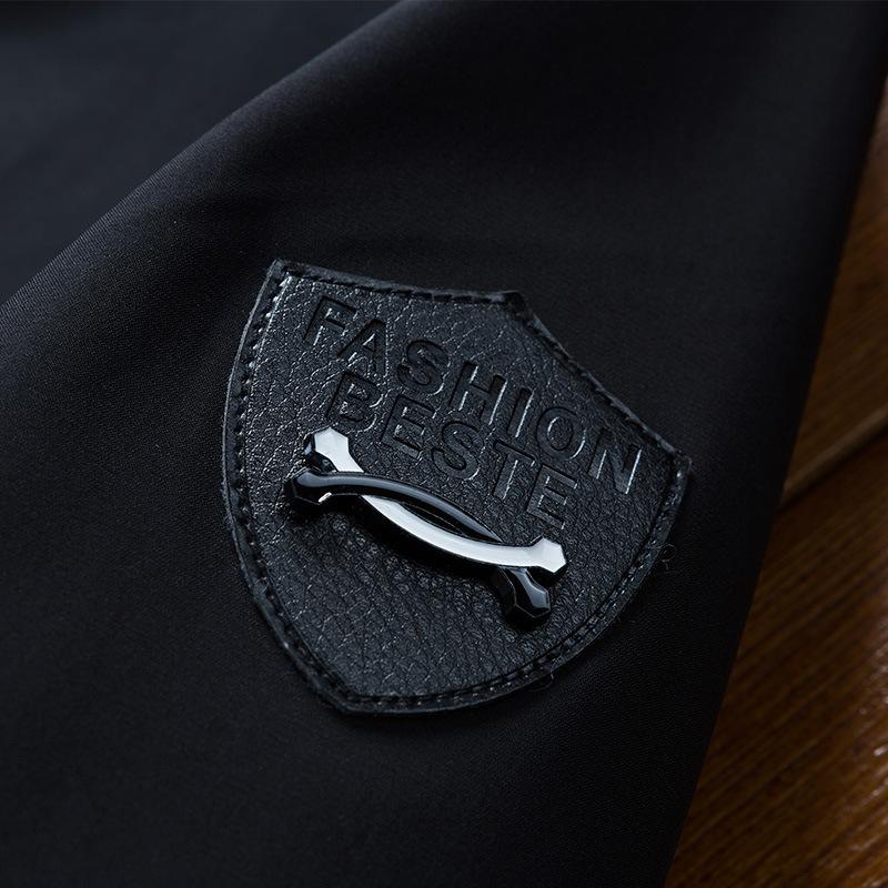 Men's Spring and Autumn Thin Bomber Jacket Short Loose Large Size Jacket Outdoor Windproof Jacket