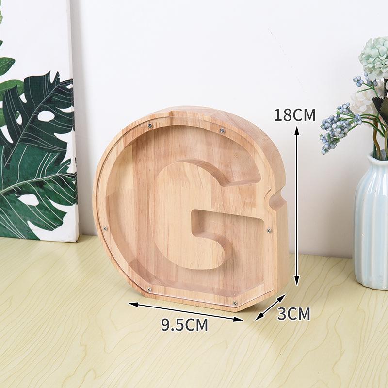 Деревянная и акриловая копилка для детей с алфавитом - прозрачный дизайн животных