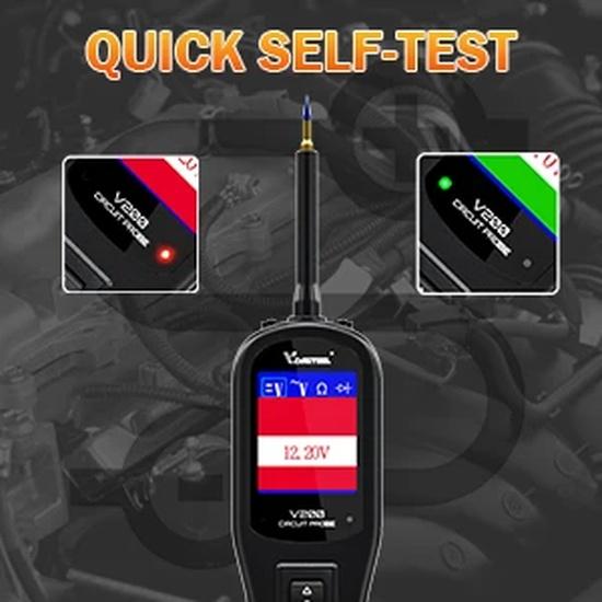 VDIAGTOOL V200 Автомобильный электрический тестер цепи 6В-30В Автомобильный набор зондов питания Тестер электрической системы ЖК-дисплей Тестер напряжения