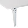Wall-Mounted Folding Table Wooden Drop-Leaf Wall Table Space-Saving for Kitchen Dining Room Bedroom 60x40x20 cm White