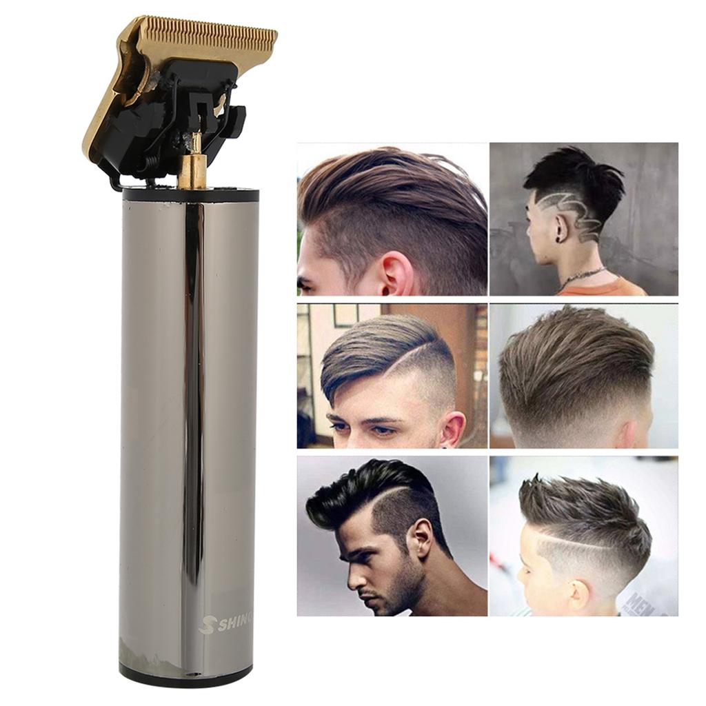 Rechargeable Electric Hair Clipper Portable Hair Trimmer Cutting Machine Styling ToolSilver
