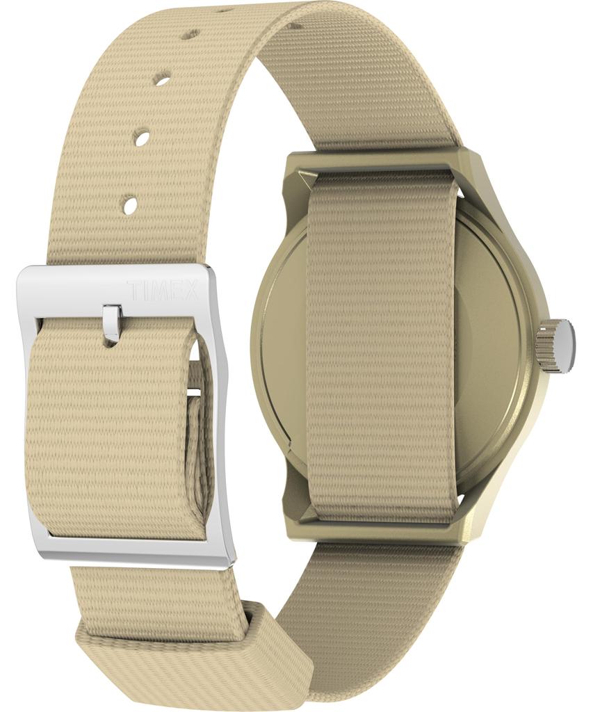 Military Watch Quartz 3 ATM Water Resistant Plastic Beige Dial TW2Y19800 TIMEX Men's Authentic