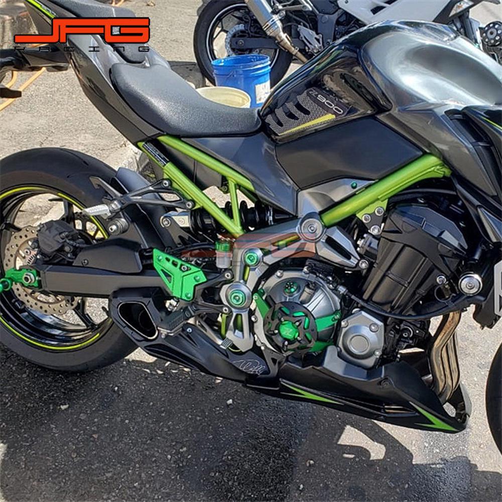 Z900 Мотоциклетная защита подножки Защитная крышка из алюминия с ЧПУ