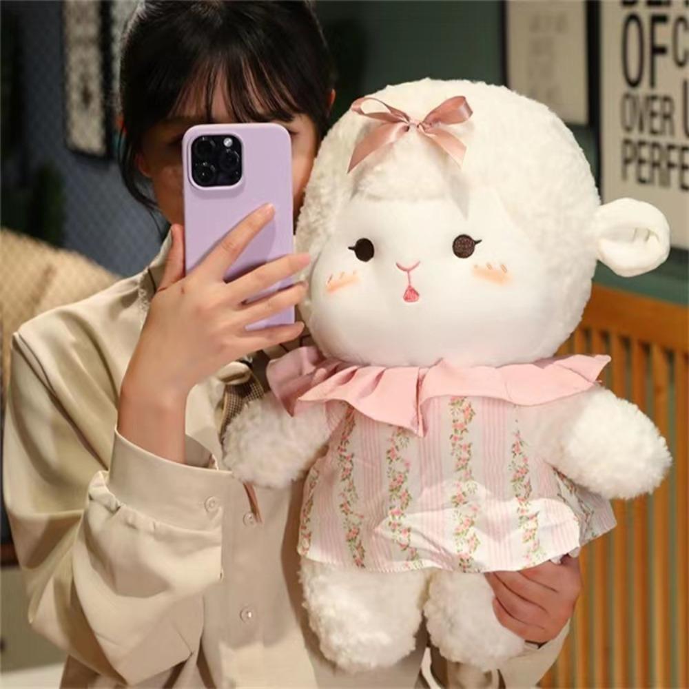 Кукла-овечка юбка принцессы тряпичная кукла плюшевая игрушка для девочки спит с успокаивающий подарок на день рождения розовая юбка