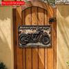 2D Flat Wooden Sign 30*20cm Vintage Motorcycle Garage Wooden Sign, Square Wall Decor for Home, Bar, Restaurant & Living Room, Decorative Sign Wall