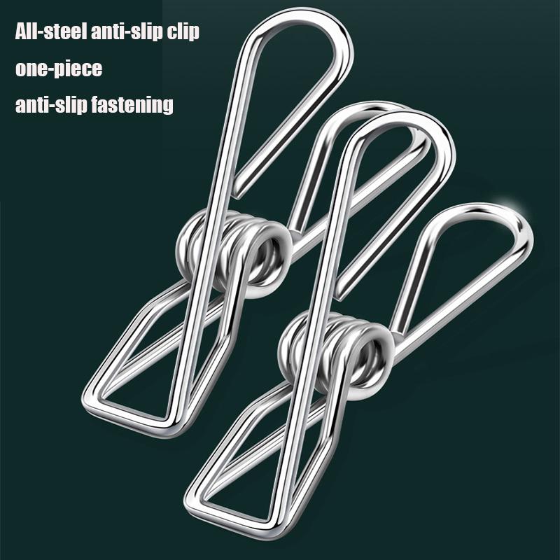 Windproof Drying Rack Stainless Steel Bra Sock Drying Holder Organizer Drying Socks Clip Multi-Functional Household Hanger