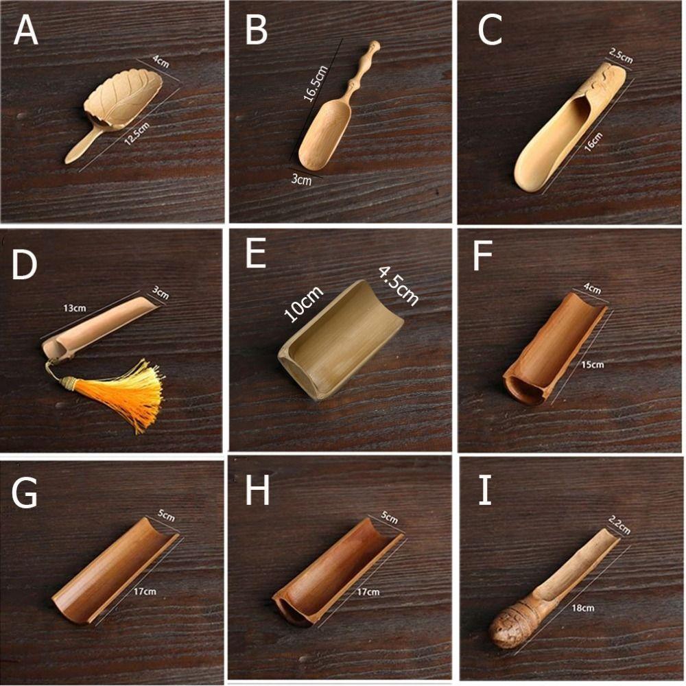 Bamboo High Temperature Resistance Practicality Retro Tea Spatula Teaspoon Tea Set Tea Shovel
