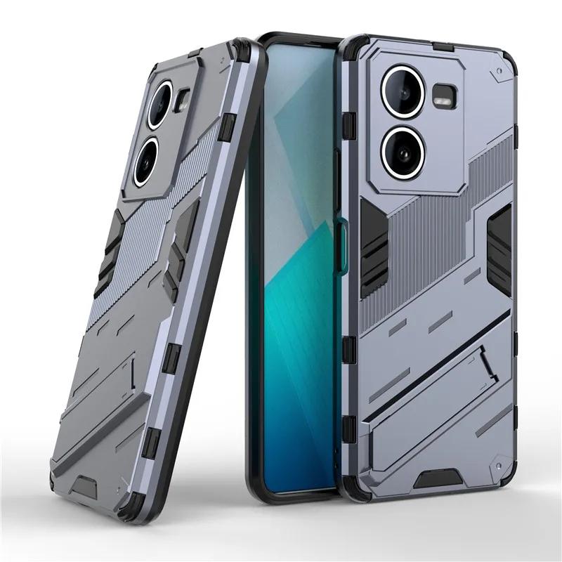 Для Vivo iQOO Z8 Z8X 5G Armor противоударный чехол для телефона задняя крышка магнитная подставка анти-падение защитные чехлы для iQOO Z8 X