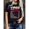 Женская футболка с круглым вырезом VIRGO Print, Повседневная футболка с коротким рукавом для весны и лета
