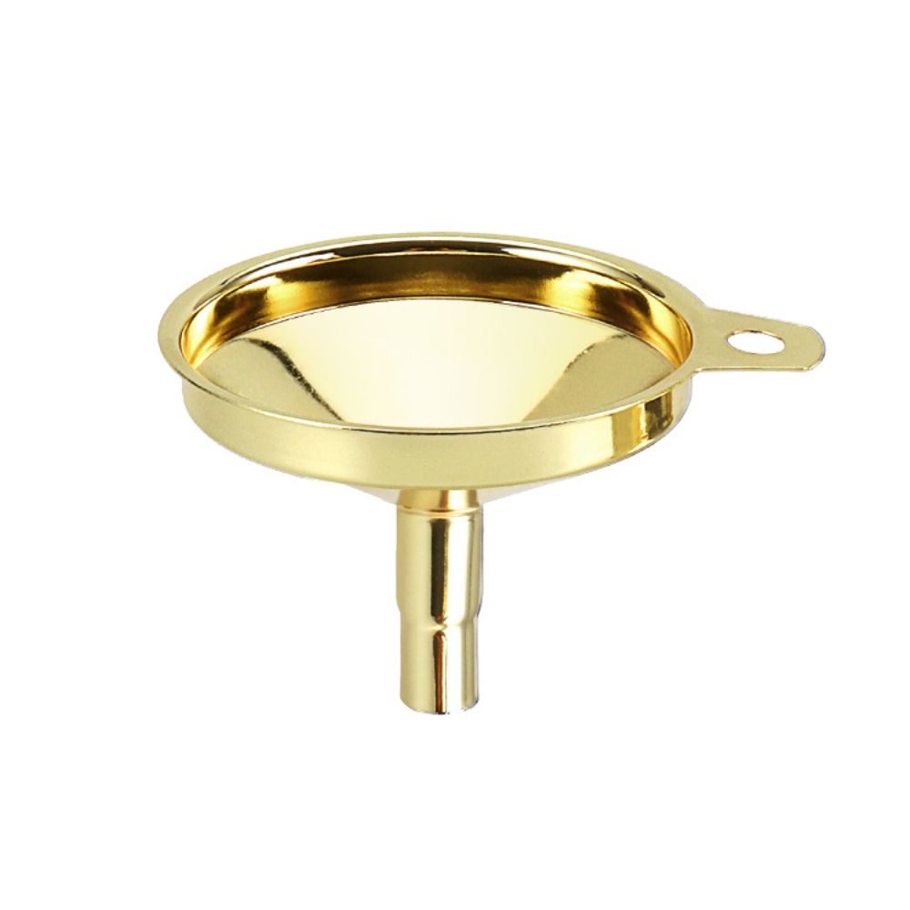 Gold/silver Oil Funnel Mirror Polishing Wine Funnel Mini Kitchen Funnels  Canning