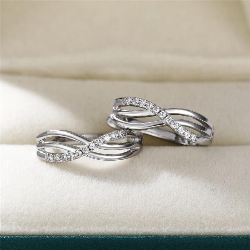 BELLA BOX Необычные серебряные серьги-кольца с кристаллами CZ, новый дизайн, женские аксессуары для ушей, универсальные эффектные ювелирные изделия