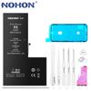 Battery NOHON Replacement Lithuim Polymer Original Capacity For Apple iPhone XS XR X 8 8Plus 7 7Plus 6 6S 5 5S Plus