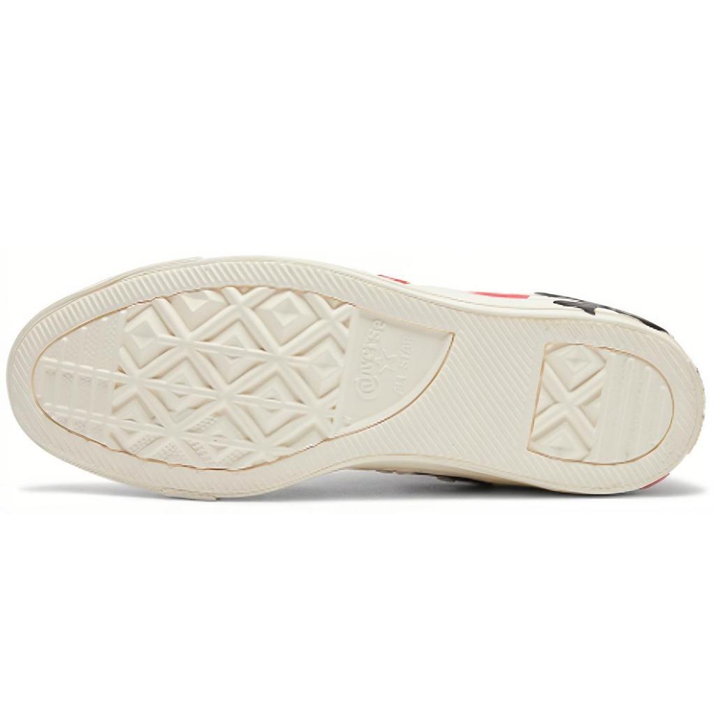 Converse Chuck Taylor All Star High Deck of Card Unisex Sneakers White Egret Black 165669C