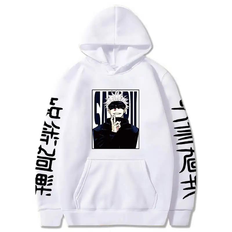 Jujutsu Kaisen Hoodies Anime Harajuku Satoru Gojo Graphic Men/Women Sweatshirts Pullovers Long Sleeves Streetwear Tops