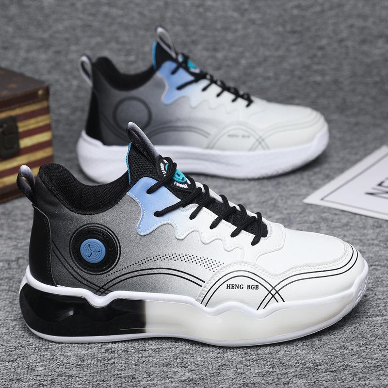 Новые высокие спортивные туфли мужские туфли весна 2024 тренд универсальная повседневная обувь мода баскетбольная обувь производитель