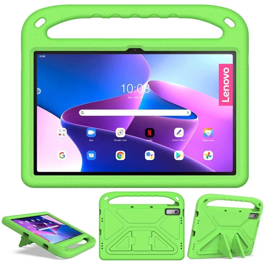 Kids Safe EVA Stand Case for Lenovo Tab M8 4rd Gen M9 TB-300FU Shockproof Cover for Tab P11 Gen 2 TB-350FU M10 3rd Gen TB-328FU