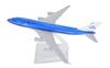 TANG DYNASTY 16cm KLM Royal Dutch Airlines B747 Alloy Airplane Model Toy 1/400
