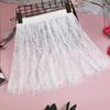 Underskirt Mini Skirt False Skirt Tail Blouse Hem Shirt Extender Women Short Petticoat  Korean Fashion Black White Lace Skirt