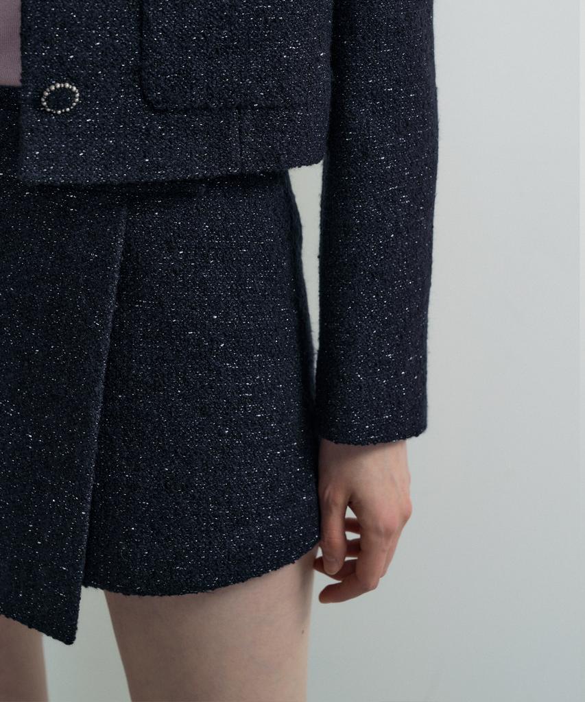 OCTETTE Pearl Tweed Low Rise Shorts