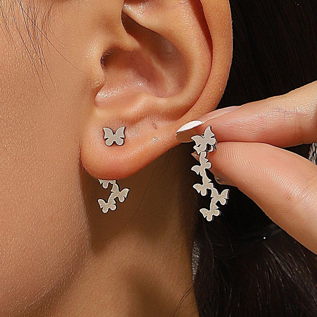 Ретро Минималистичные Геометрические Квадратные Съемные Треугольники Серьги-гвоздики из нержавеющей стали для женщин Модные циркониевые аксессуары для вечеринки