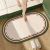 American Retro Diatom Mud Floor Mat Cushion Household Toilet Bathroom Door Non-Slip Floor Mat Toilet Quick Drying Water Absorption