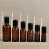 1 шт. 5 мл, 10 мл, 15 мл, 20 мл, 30 мл, 50 мл, пустые коричневые рулонные стеклянные бутылки с шариком-роликом для духов, эфирное масло, жидкие вещества