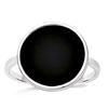 Silver Ring 'Ruth' Black Silver (rhodium) - 15x15mm