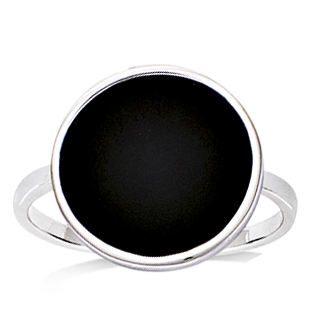 Silver Ring 'Ruth' Black Silver (rhodium) - 15x15mm
