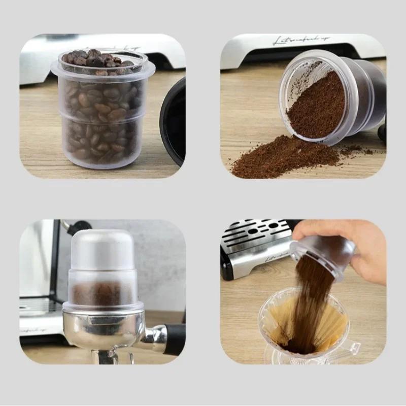 58mm Thickened Coffee Powder Receiving Cup Coffee Bean Measuring Cups Espresso Sniffing Mug Coffee Dosing Cup Anti-flying Powder