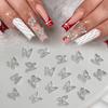 Nail Alloy Light Luxury Three-dimensional Butterfly Nail Accessories
