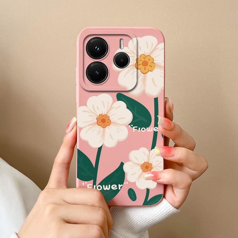 Чехол для телефона Redmi Note 11 12 14 12S 12R 12Turbo 11S 11E 11T 14S Pro Plus 4G 5G Роскошный цветочный жидкий силиконовый защитный чехол для камеры для Redmi Capa