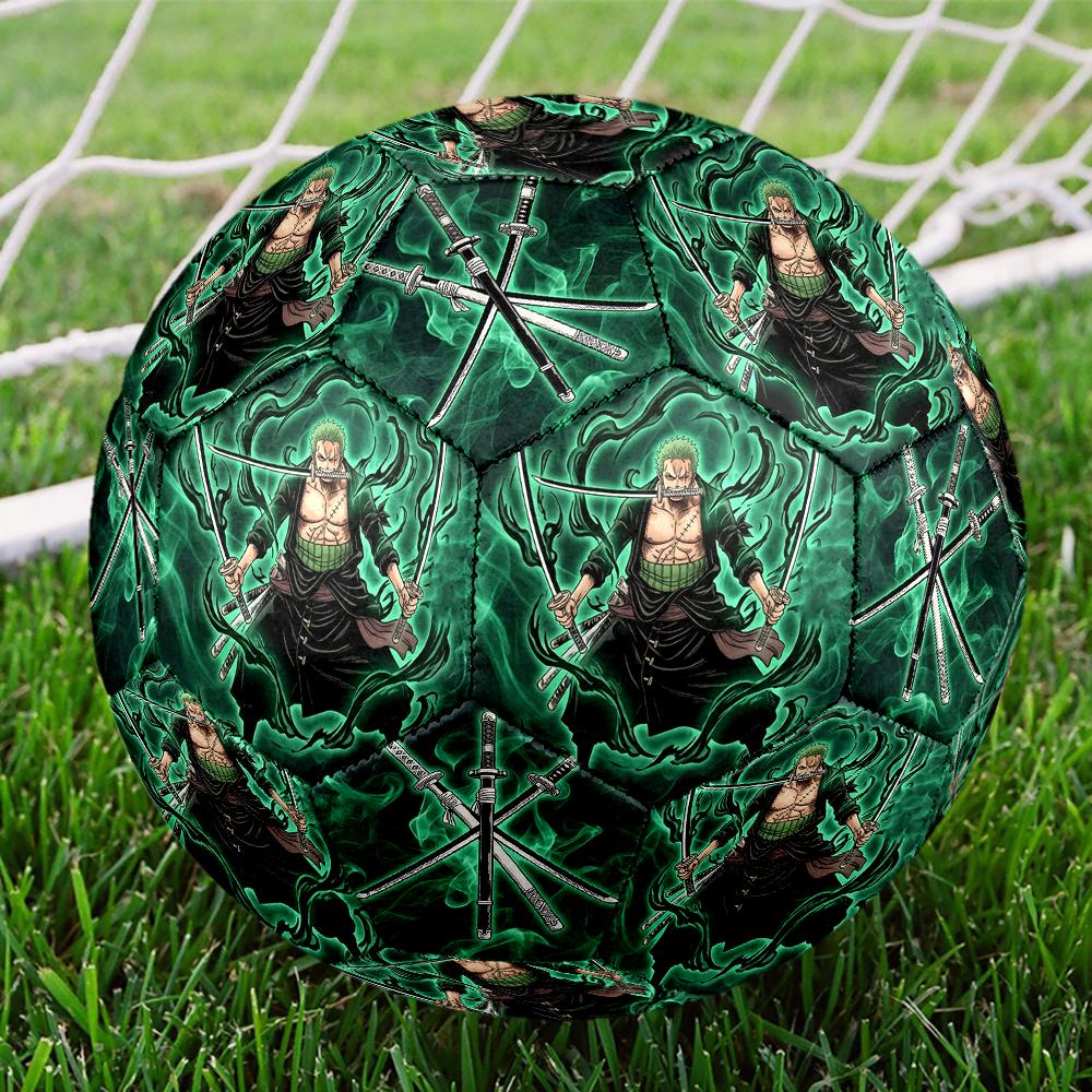 1pc One Piece Football Soccer Ball Size 5 Indoor Soccer Ball Fashion Colorful Backyard Game -Great For Sports Fans Gift HE25
