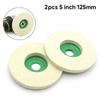 5Inch 125mm Wool Felt Buffing Polish Wheel Pad Polishing Disc For Rotary Tools