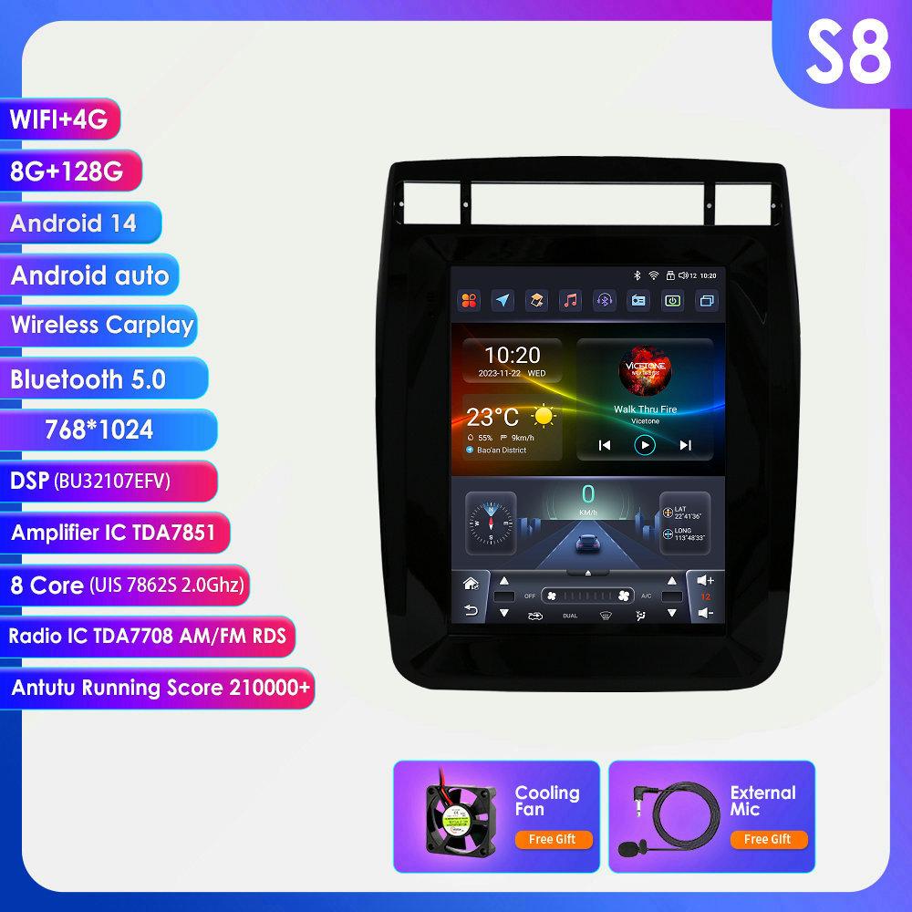 Hizpo 9.7inch For Tesla Style Car Radio For VW Touareg 2011-2017 Android Auto 4G Wireless Carplay DSP Multimedia Player 2Din Stereo Autoradio Navig