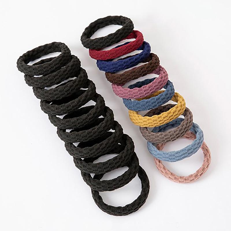 20PCS Women Girls Simple Basic Elastic Hair Bands Ties Scrunchie Holder Rubber Bands Fashion Headband Hair Accessories