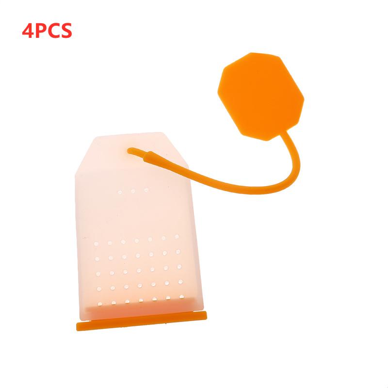 5Pcs Silicone Tea Infuser Bag Reusable Safe Loose Leaf Tea Bags Strainer Filter for Tea Drinker Utensils Tea Tools Kitchen Tools