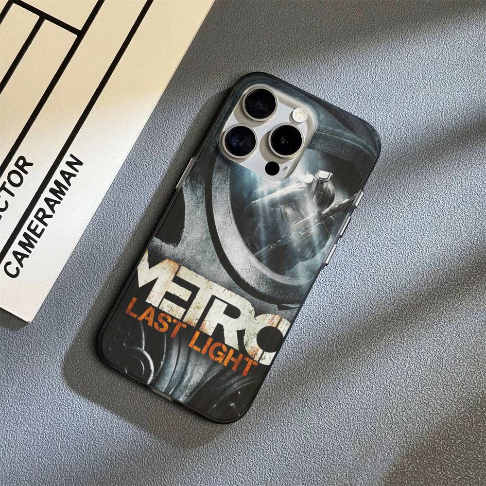 Постапокалиптическая игра Metro 2033 для iPhone 16 15 14 13 12 11 17 Pro Max Plus Волна Гофрированный чехол для телефона Противоударная крышка