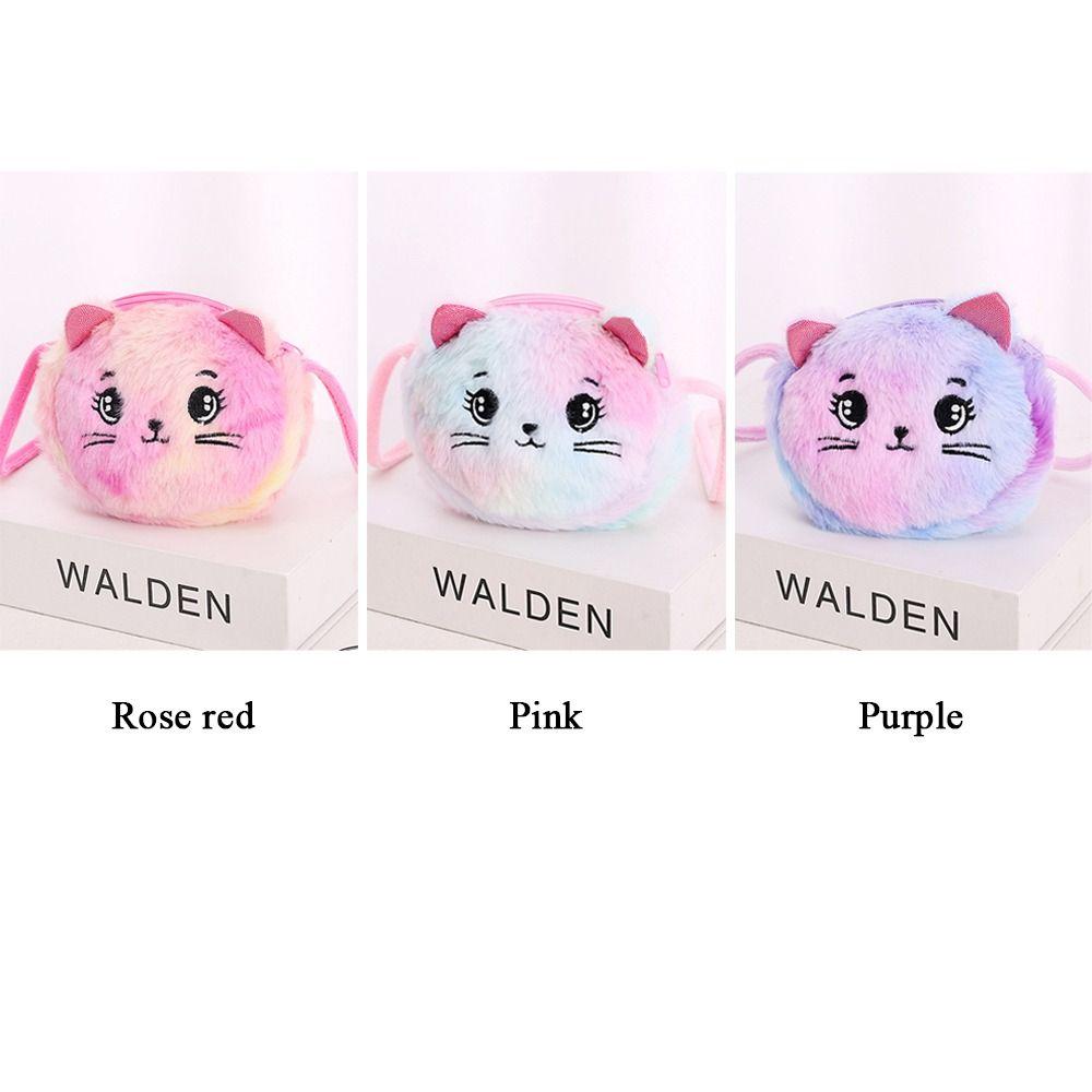 Мягкая сумка-мессенджер Радужные детские карманы Милые детские сумки с изображением кота