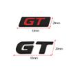 AAWI1 3D Car Sticker GT Logo Metal Emblem Badge Decals compatible compatible for 206 207 307 208 2008 RCZ GT Polo Golf 5 7 Passat B5