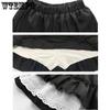 WTEMPO Готические кружевные мини-юбки с рюшами, женские летние Harajuku Fairy Grunge, черно-белая плиссированная юбка, уличная одежда в стиле японской Лолиты