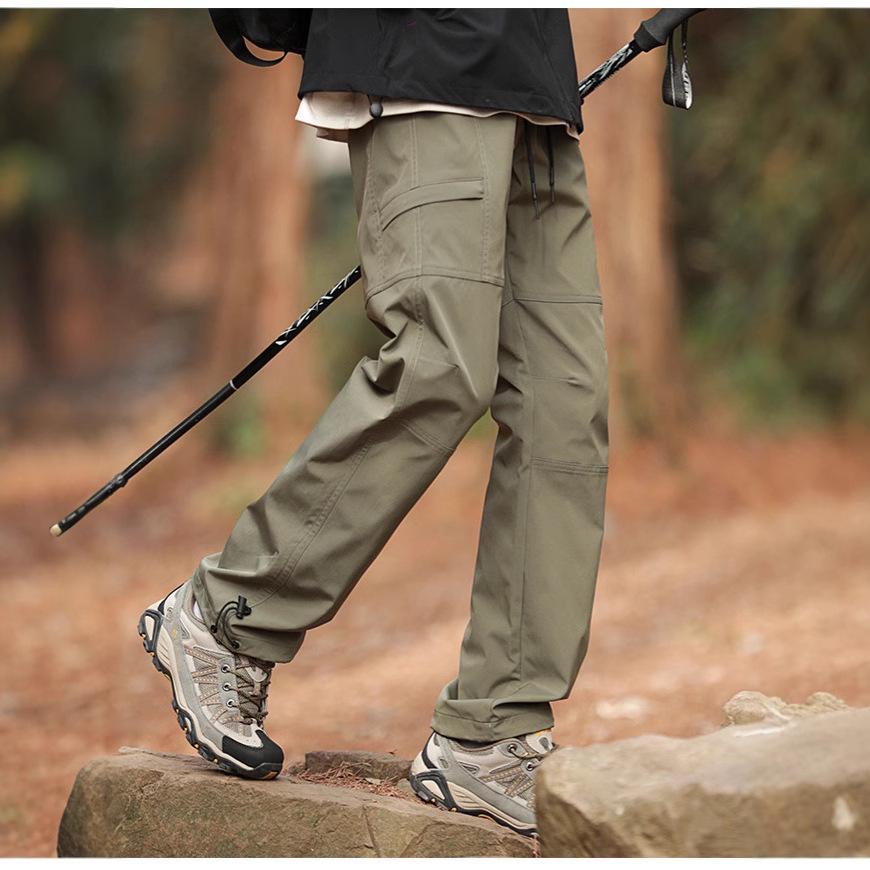 Мужские всесезонные ветрозащитные водонепроницаемые брюки для активного отдыха и пеших прогулок