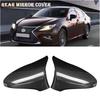 Carbon Fiber Style Mirror Cover Cap For Lexus Es Series Xv60 2013-2018
