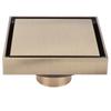 10x10cm Floor Drain Antique Copper Deodorant Floor Drain for Kitchen Bathroom Hotel
