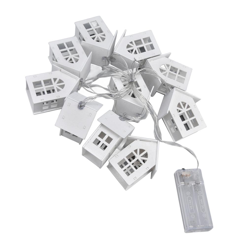 Holiday Light String 10 LED Battery Powered IP43 Waterproof Lamp String for Bedroom Garden Courtyard